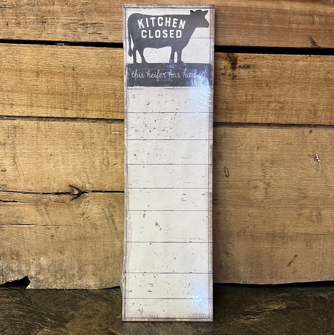 Heifer’s Had It List Pad