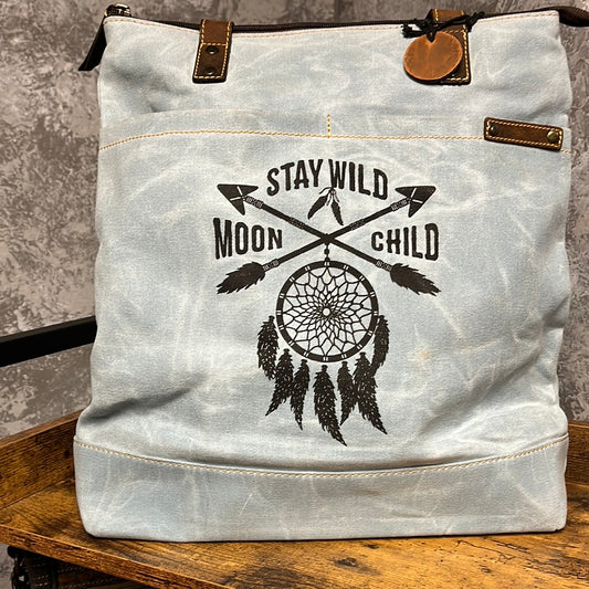 Stay Wild Moon Child Tote Bag Myra